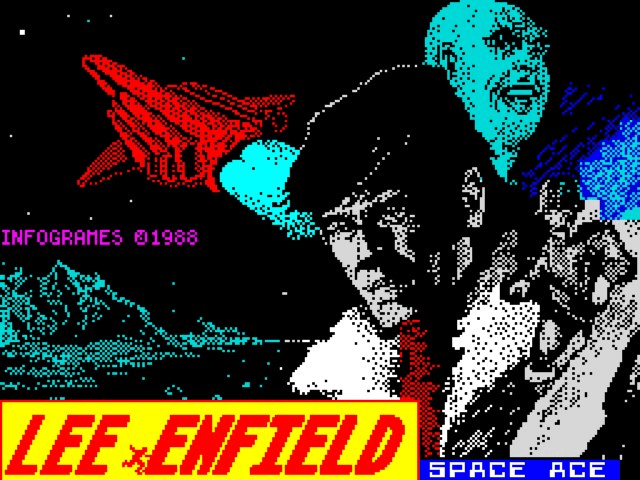 Space Ace title screen for ZX Spectrum